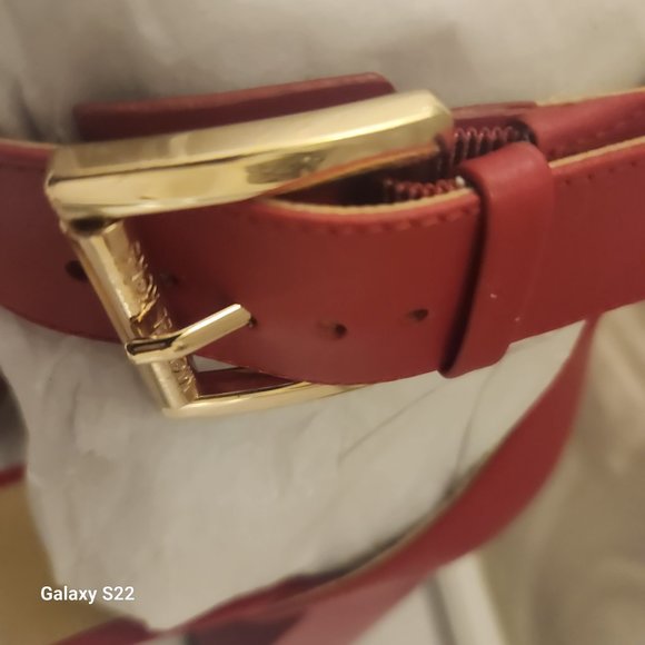 Michael Kors Red Leather Platform Block Heeled Sandals. NWT. Various - Picture 6 of 9